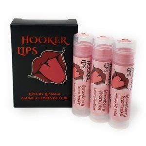 Hooker Lips Luxury Lip Balm Strawberry Shortcake 3 Pack